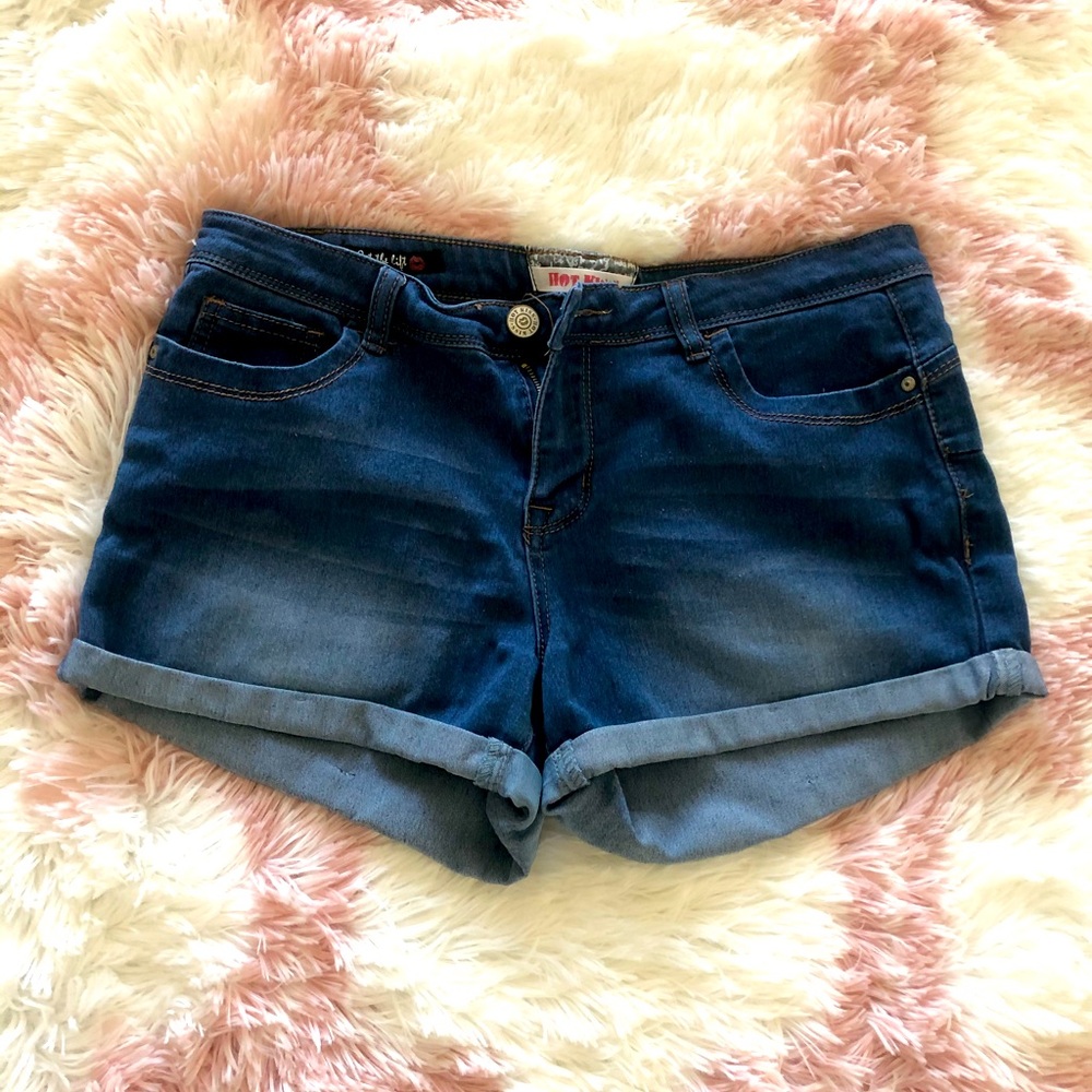 Stretchy Denim Shorts